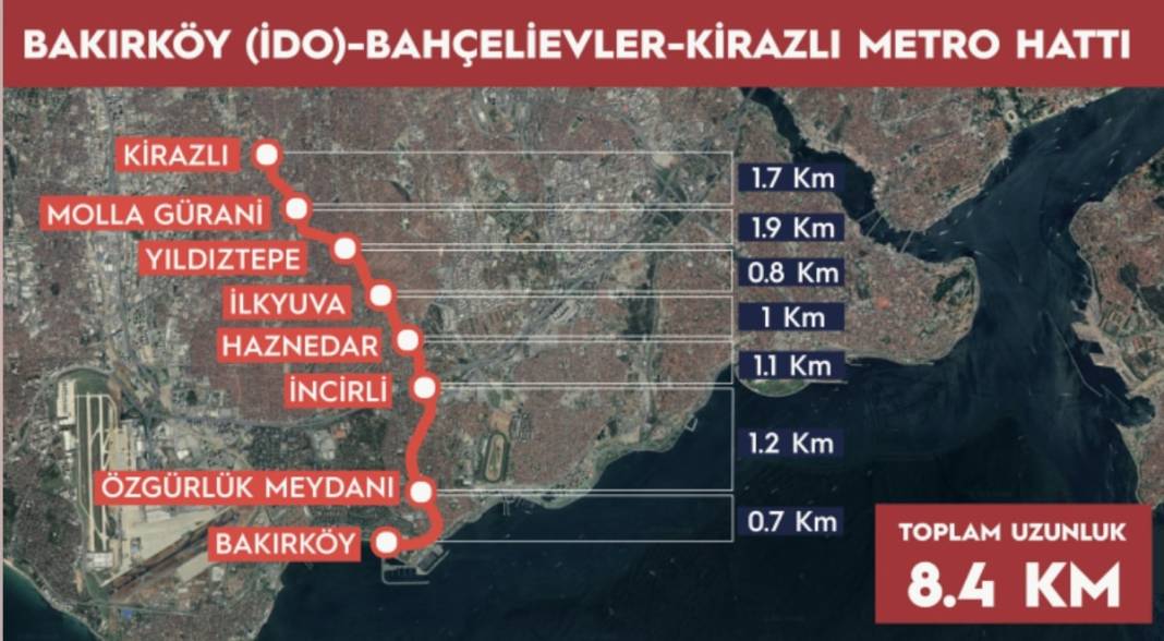 Bakırköy Kirazlı metro ne zaman açılacak, duraklar arası kaç dakika? Kirazlı Bakırköy metrosu istasyonları! 1